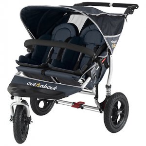 Out and About Nipper Double Pushchair Navy